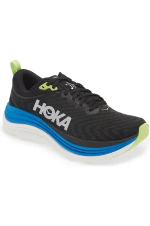 Hoka One One Gaviota 5 Running Shoe in Black /Electric Cobalt at Nordstrom, Size 7