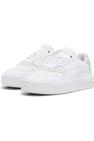 PUMA Cali Court Match Platform Sneaker in White-Granola at Nordstrom, Size 11