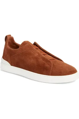 Ermenegildo Zegna Triple Stitch Suede Slip-On Sneaker in at Nordstrom, Size 11Us