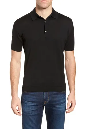 JOHN SMEDLEY Jersey Polo in at Nordstrom, Size Small