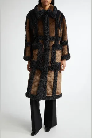 Stand Studio Hayden Oversize Faux Fur Coat in at Nordstrom, Size 10 Us