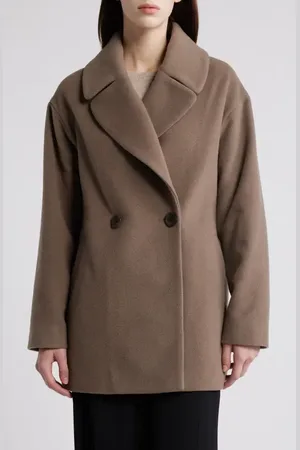 HiSO Eve Double Breasted Wool Coat in at Nordstrom, Size Small