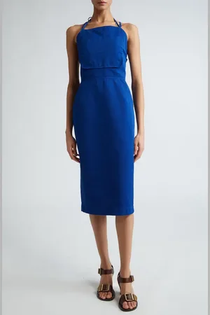 Max Mara Temide Sleeveless Cotton Poplin Belted Dress in at Nordstrom, Size 4