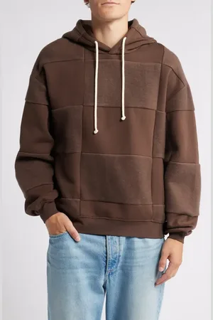 Saks Fifth Avenue Quilted Cotton Hoodie in at Nordstrom, Size Medium