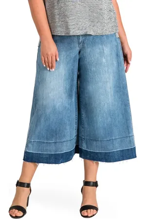 Standards & Practices Release Hem Denim Culottes in at Nordstrom, Size 16W