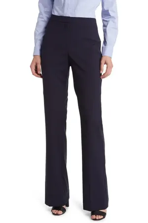 HUGO BOSS Tuleah Wool Flare Pants in at Nordstrom, Size 0