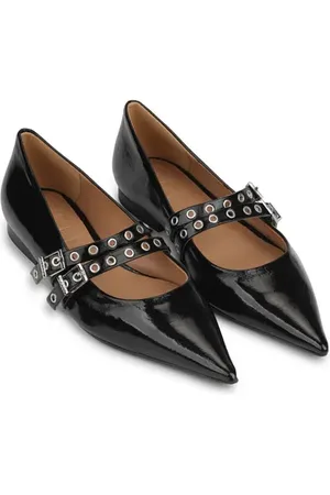 Ganni Pointed Toe Mary Jane Flat in at Nordstrom, Size 8Us