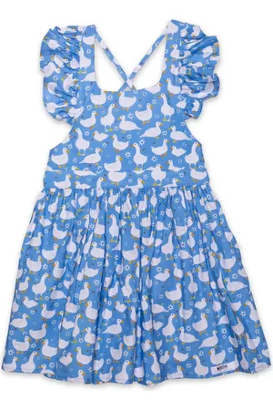 Worthy Threads Girls Ruffle Sleeve Dress in at Nordstrom, Size 4T