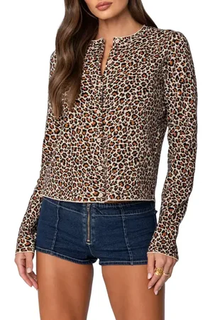 Edikted Print Cardigan at Nordstrom, Size Large