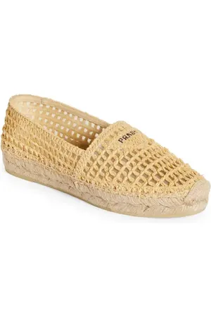 Prada Raffia Espadrille Flat in at Nordstrom, Size 11Us