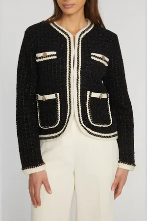 ELIE TAHARI The Koka Metallic Cardigan in at Nordstrom, Size Small