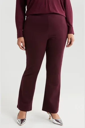 UNIVERSAL STANDARD Pinstripe Ponte Bootcut Pants in at Nordstrom, Size Xs