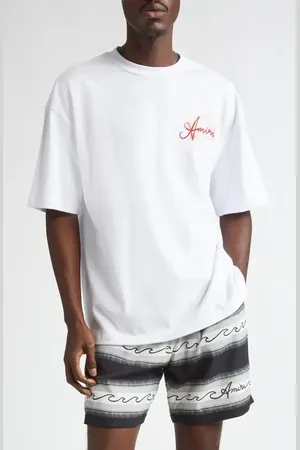 AMIRI Oversize Airbrush Logo Graphic T-Shirt in at Nordstrom, Size Medium