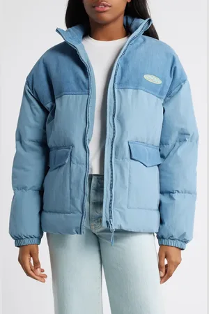 Rip Curl High Tide Mixed Media Cotton Puffer Jacket in at Nordstrom, Size Small