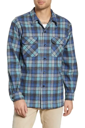 Pendleton Board Regular Fit Wool Flannel Shirt in at Nordstrom, Size Small