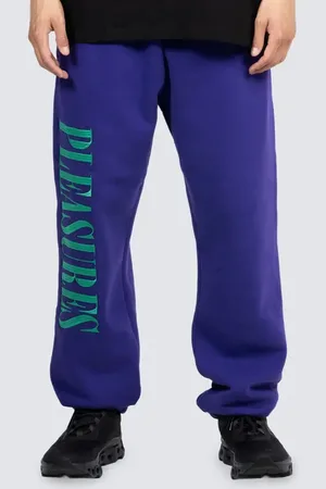 Pleasures Onyx Logo Embroidered Sweatpants in at Nordstrom, Size Xx-Large