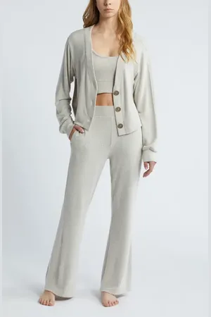 Open Edit Cozy Rib 3-Piece Lounge Set in at Nordstrom, Size X-Large