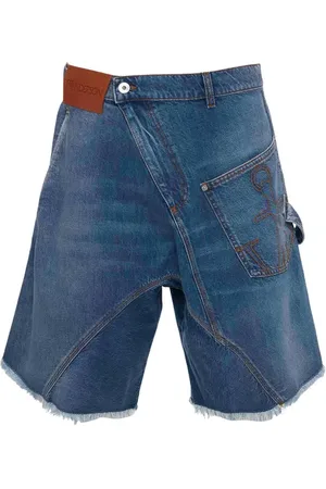J.W.Anderson Twisted Cutoff Nonstretch Denim Workwear Shorts in at Nordstrom, Size 36
