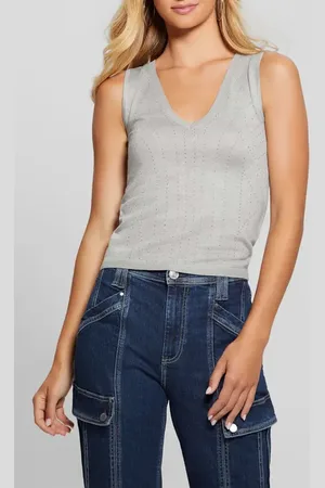 Guess Hot Fix Janine Sleeveless Sweater in at Nordstrom, Size Small