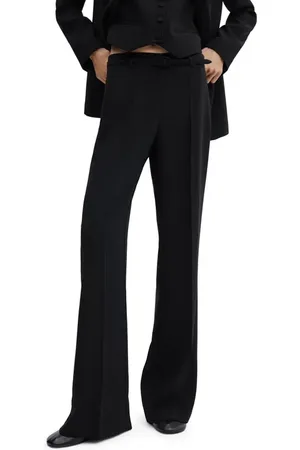 MANGO Belted Wide Leg Ankle Pants in at Nordstrom, Size 4