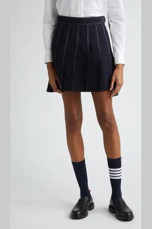 Thom Browne Drop Back Wool Skirt in at Nordstrom, Size 4 Us