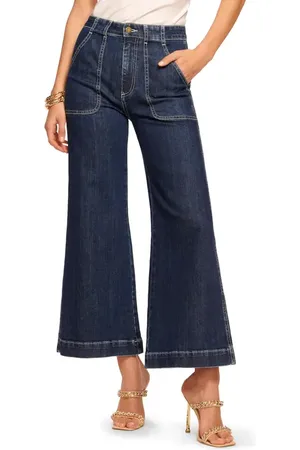 Ramy Brook Theodora High Waist Wide Leg Ankle Jeans in at Nordstrom, Size 31