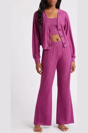 Open Edit Cozy Rib 3-Piece Lounge Set in at Nordstrom, Size Large