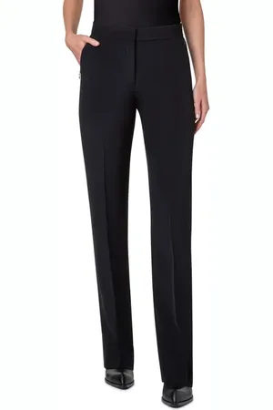 AKRIS Carl Silk Crepe Pants in at Nordstrom, Size 10