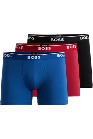 HUGO BOSS 3-Pack Power Stretch Cotton Boxer Briefs in at Nordstrom, Size Small
