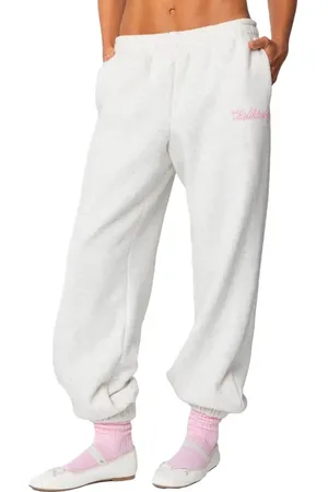 Edikted Sasha Bow Detail Sweatpants in at Nordstrom, Size X-Large