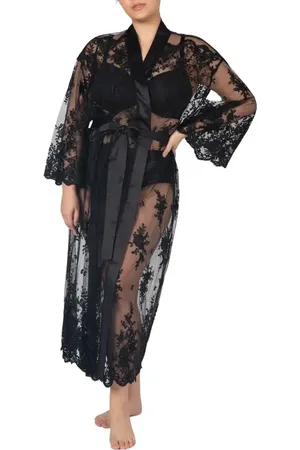 Rya Collection Darling Sheer Lace Robe in at Nordstrom, Size 2X