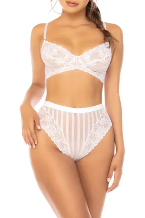 Mapalé Lace Bralette & High Waist Panties Set in at Nordstrom, Size Small