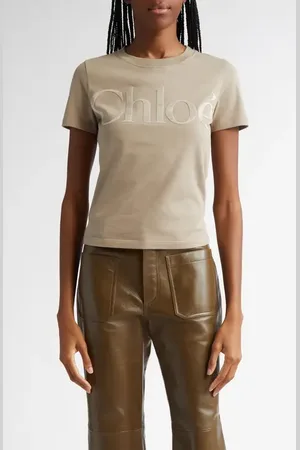 Chloé Logo Appliqu?? Cotton T-Shirt in at Nordstrom, Size X-Small