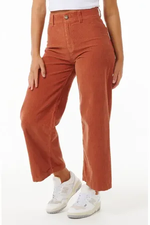 Rip Curl Stevie Cotton Corduroy Ankle Pants in at Nordstrom, Size Large