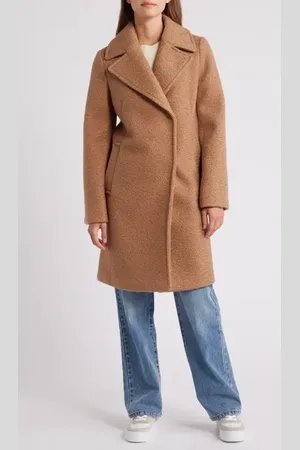 Sam Edelman Boucl?? Swing Coat in at Nordstrom, Size Large
