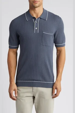 Rails Hardy Tipped Short Sleeve Polo Sweater in at Nordstrom, Size Small