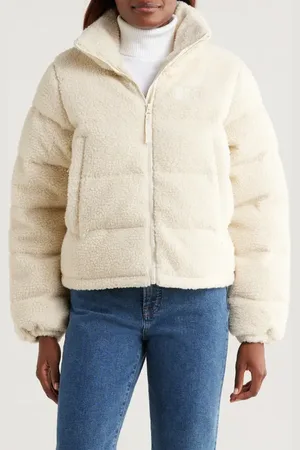 Helly Hansen Yu Teddy High Pile Puffer Jacket in at Nordstrom, Size X-Small