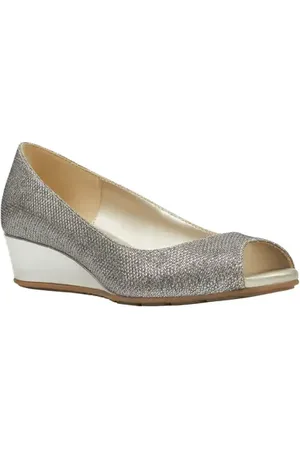 Bandolino Peep Toe Wedge Pump in at Nordstrom, Size 5