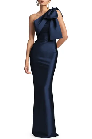 Sachin & Babi Bonnie One-Shoulder Mikado Sheath Gown in at Nordstrom, Size 6
