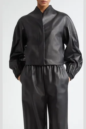 Fforme Aram Raglan Sleeve Leather Jacket in at Nordstrom, Size X-Small