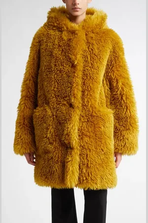 Stand Studio Elisa Faux Fur Hooded Coat in at Nordstrom, Size 6 Us