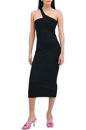 Marcella Cameron One-Shoulder Ponte Midi Dress in at Nordstrom, Size X-Small