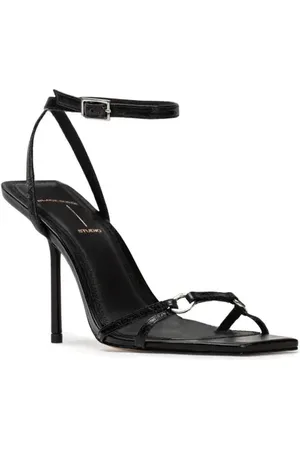BLACK SUEDE STUDIO Frankie 100 Ankle Strap Sandal at Nordstrom, Size 5.5Us