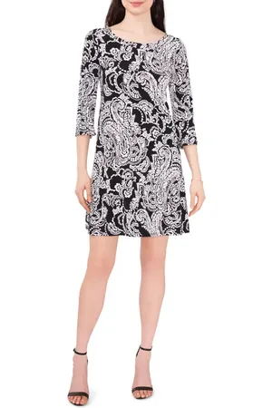 Chaussmoi Paisley Bell Sleeve Shift Dress in at Nordstrom, Size Small