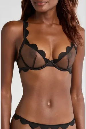 BlueBella Jasmine Scallop Mesh Underwire Bra in at Nordstrom, Size 32C