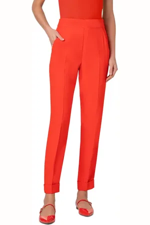 AKRIS Chris Cuffed Crepe Pants in at Nordstrom, Size 2