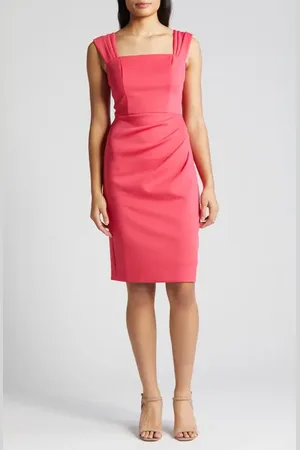 Vince Camuto Pleated Scuba Dress in at Nordstrom, Size 8