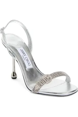 Jimmy Choo Tabatha Crystal Belt Strap Slingback Sandal in at Nordstrom, Size 7Us