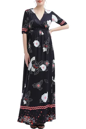 Kimi and Kai Eira V-Neck Maternity/Nursing Maxi Dress in at Nordstrom, Size X-Small
