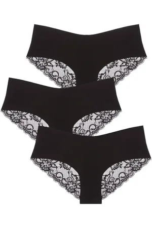 Journelle Estelle 3-Pack Cotton Jersey & Lace Hipster Briefs in at Nordstrom, Size X-Small